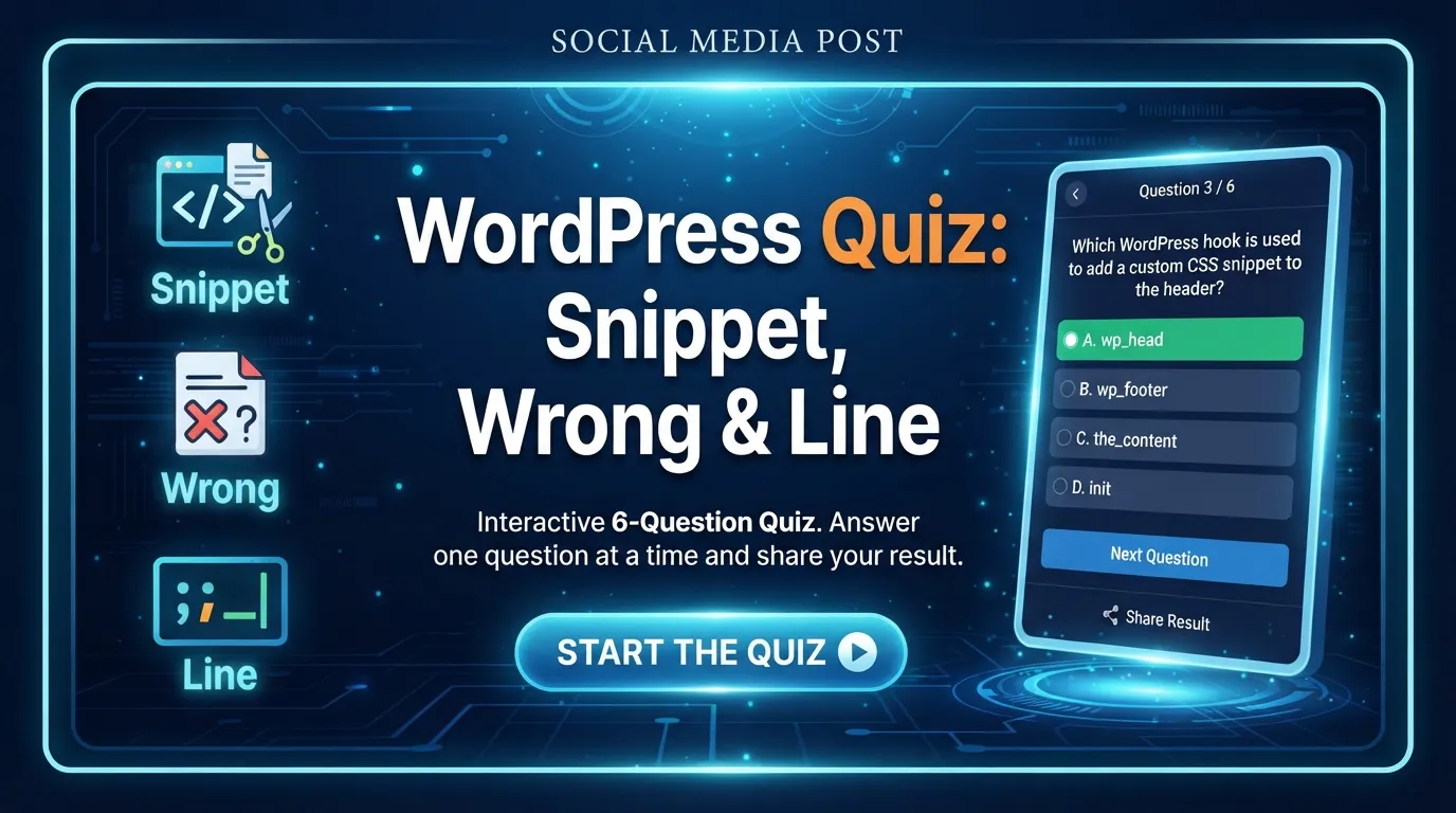WordPress Quiz